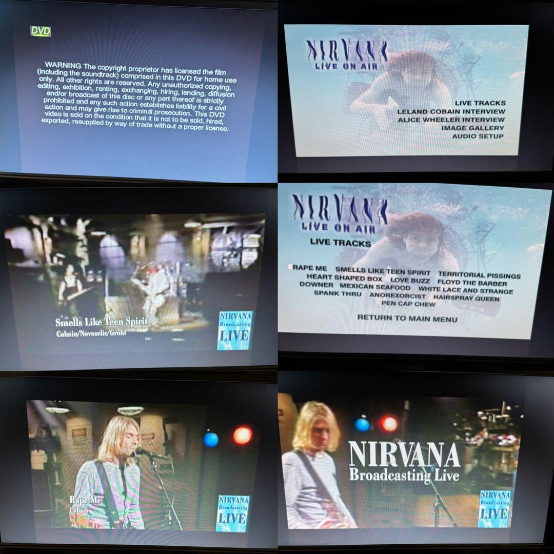 ニルヴァーナ　/ ライヴ・オン・エア　DVD 動作確認済