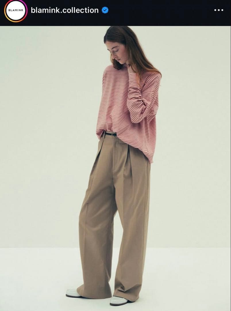 blaminkブラミンクthe rowチノパン 34今期　ブラミンク