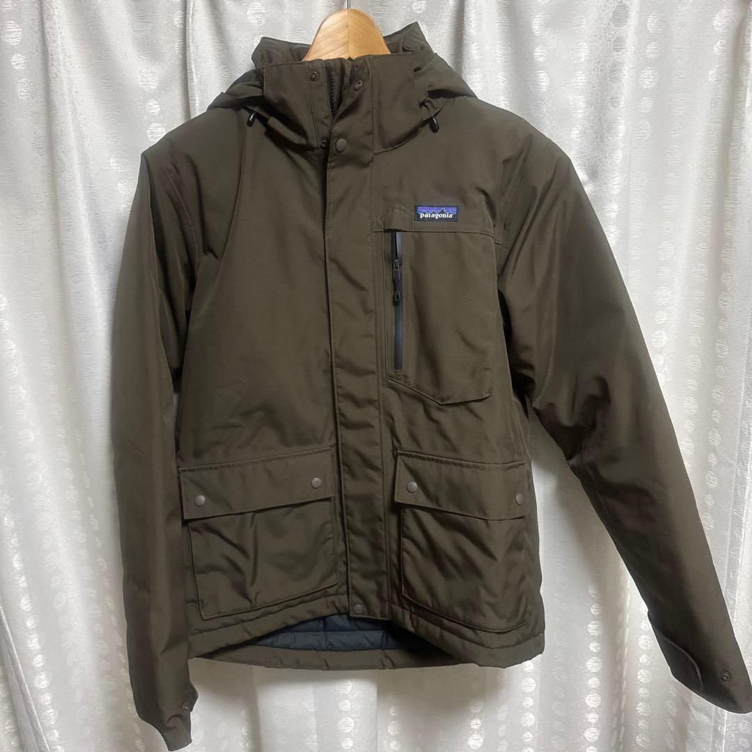 patagonia フード付きダウンジャケット ダークブラウン
