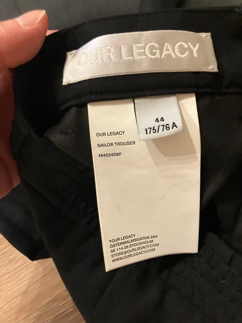 (角ハイ)SAILOR TROUSER BLACK