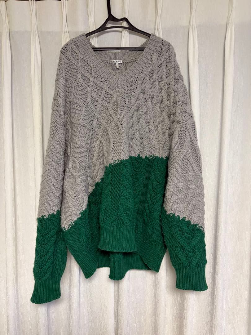 ロエベ ケーブル編み ニットセーター