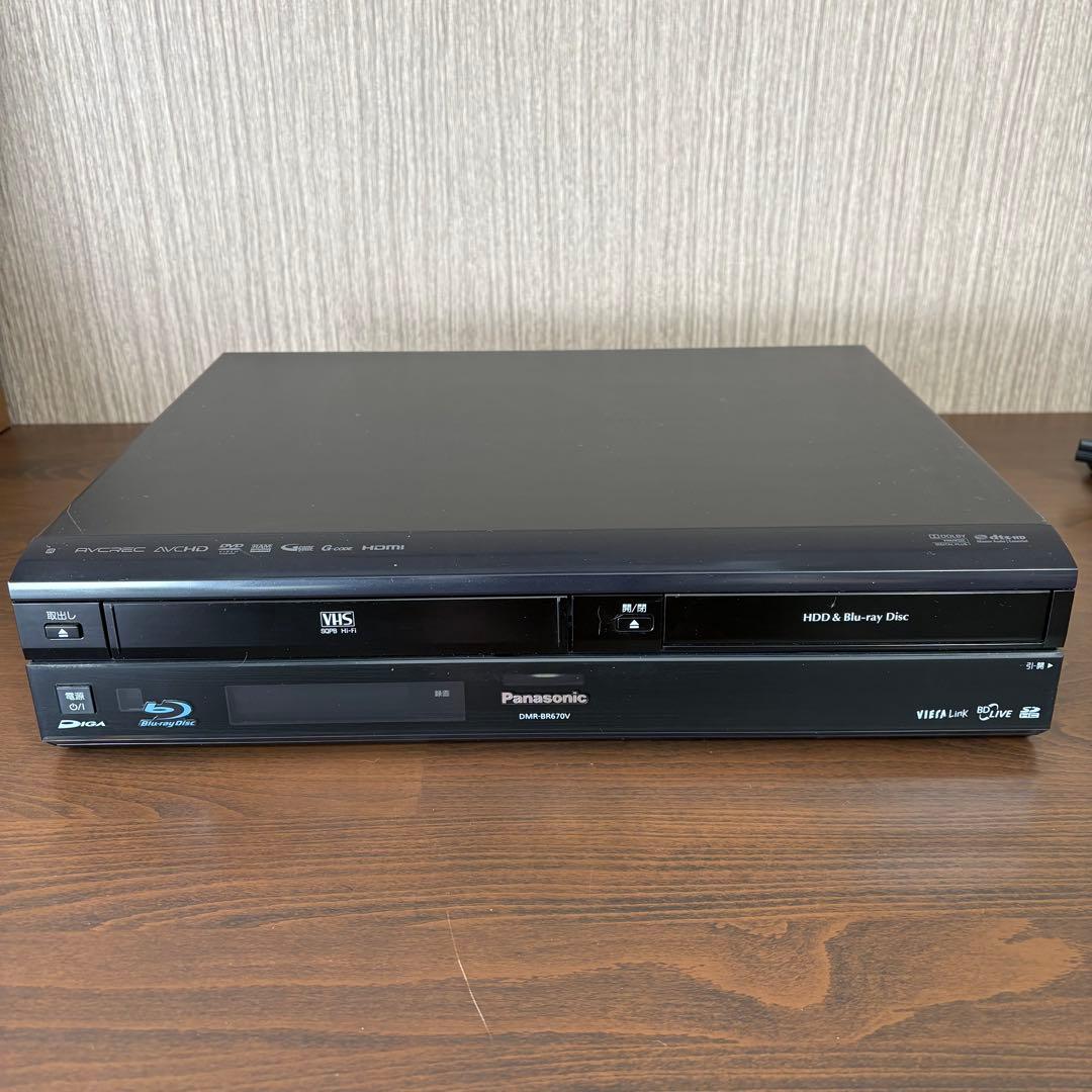 Panasonic Blu-ray DVD ビデオ 一体型 DMR-BR670V