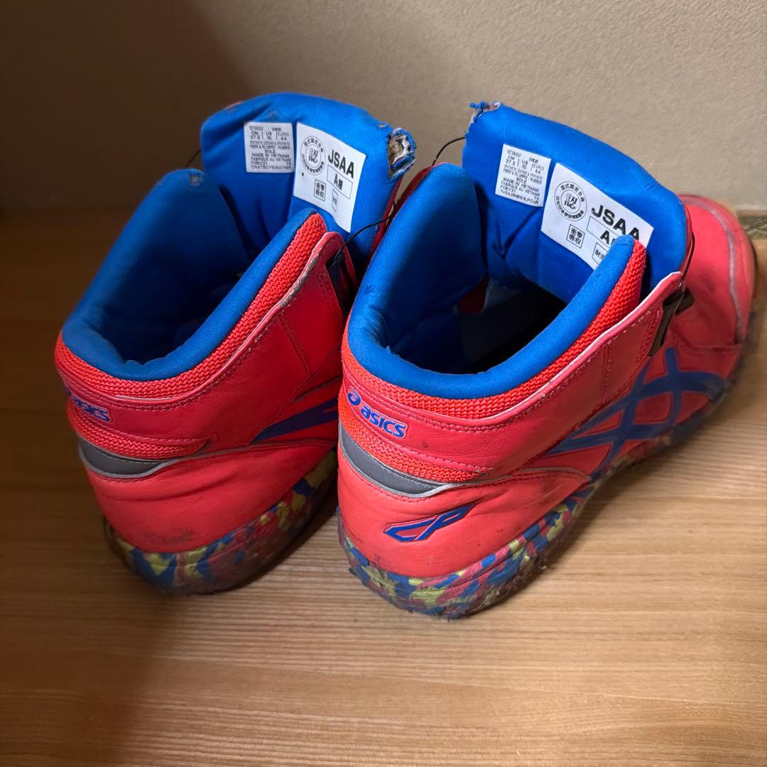 ASICS 安全靴 レッド/ブルー 限定色