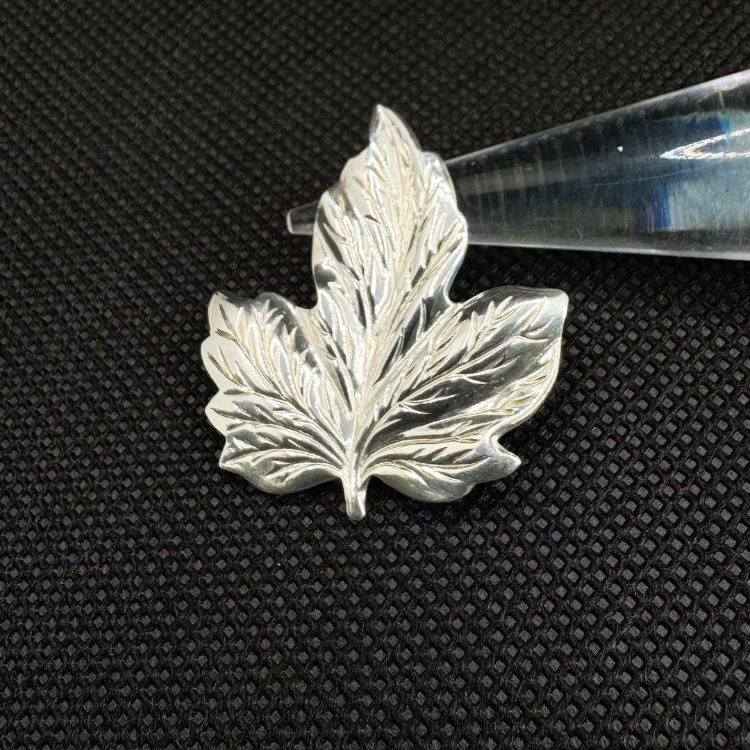 Tiffany ティファニー ブローチ リーフモチーフ シルバー