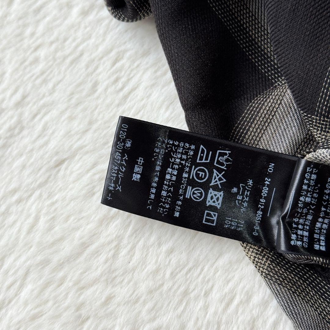 24AW SLOBE IENA ビエラチェックルーズシャツ ブラック