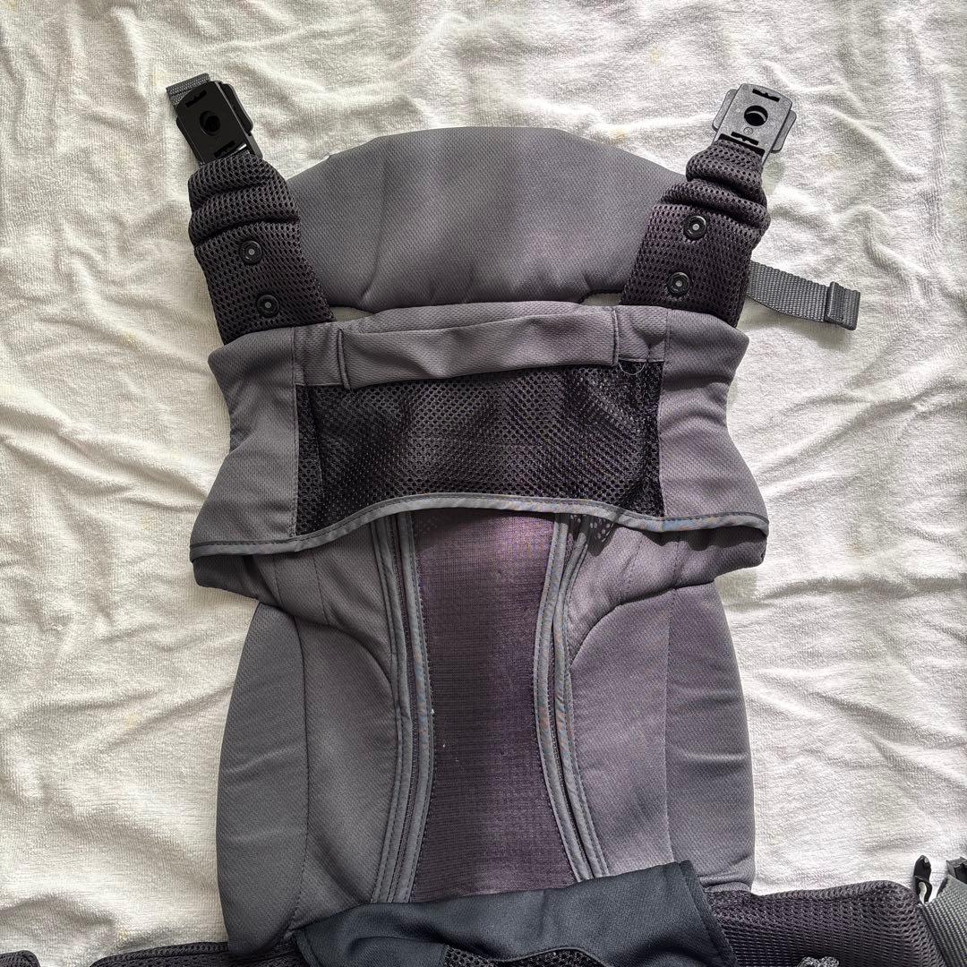 Aprica 抱っこ紐 メッシュ グレー よだれパッドなし
