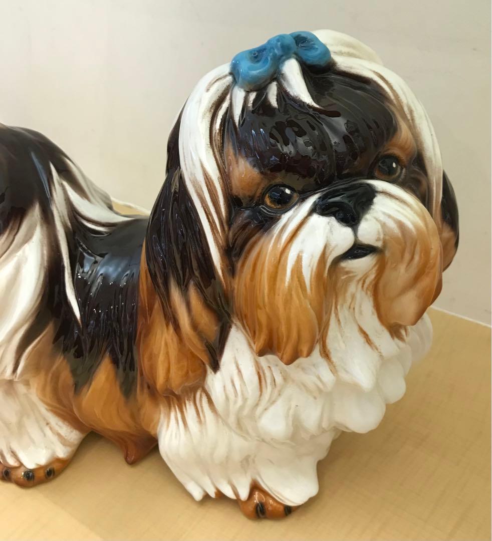 イタリア製　シーズーの置物