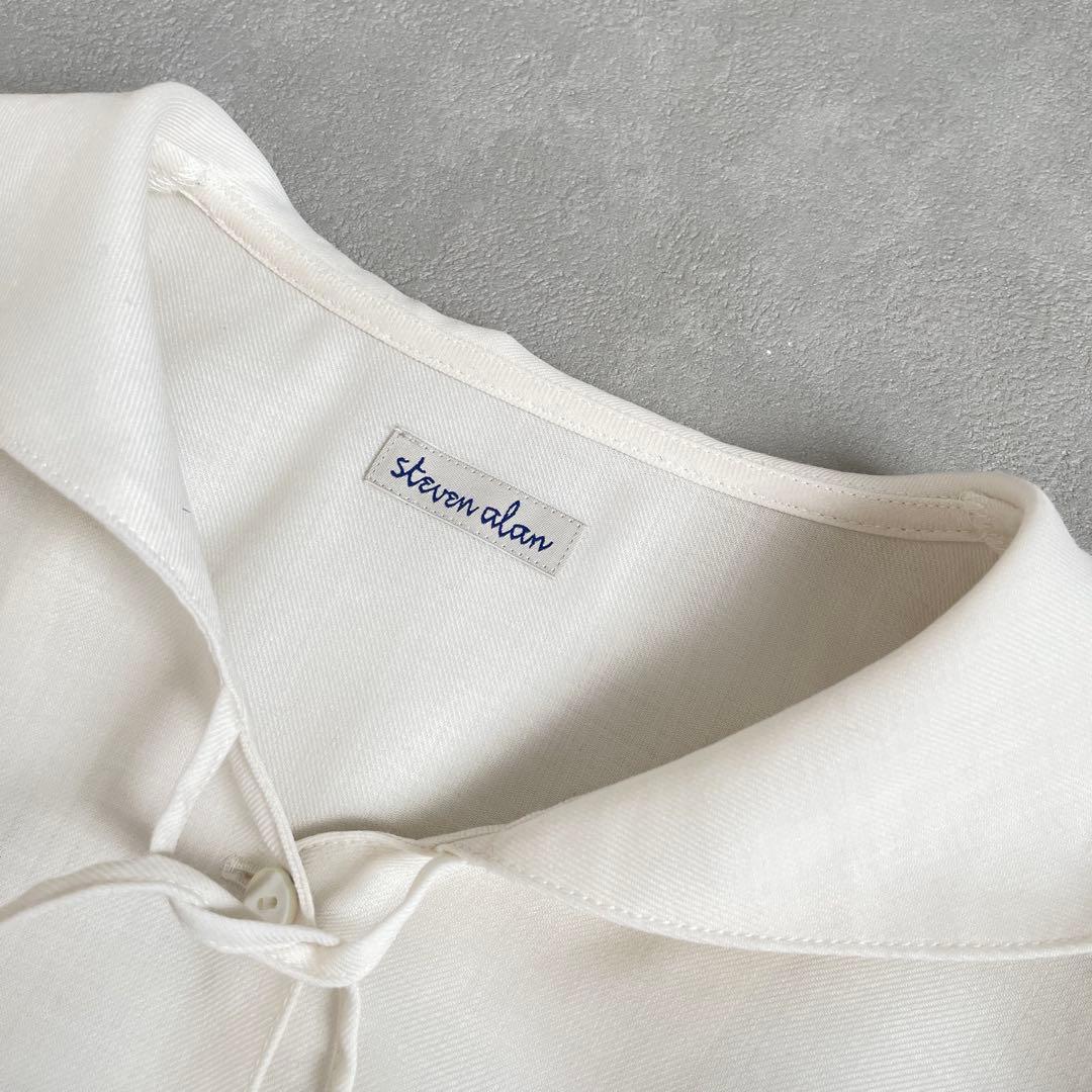 2025 スティーブンアラン　定価2万　ツイルセーラーカラーブラウス.