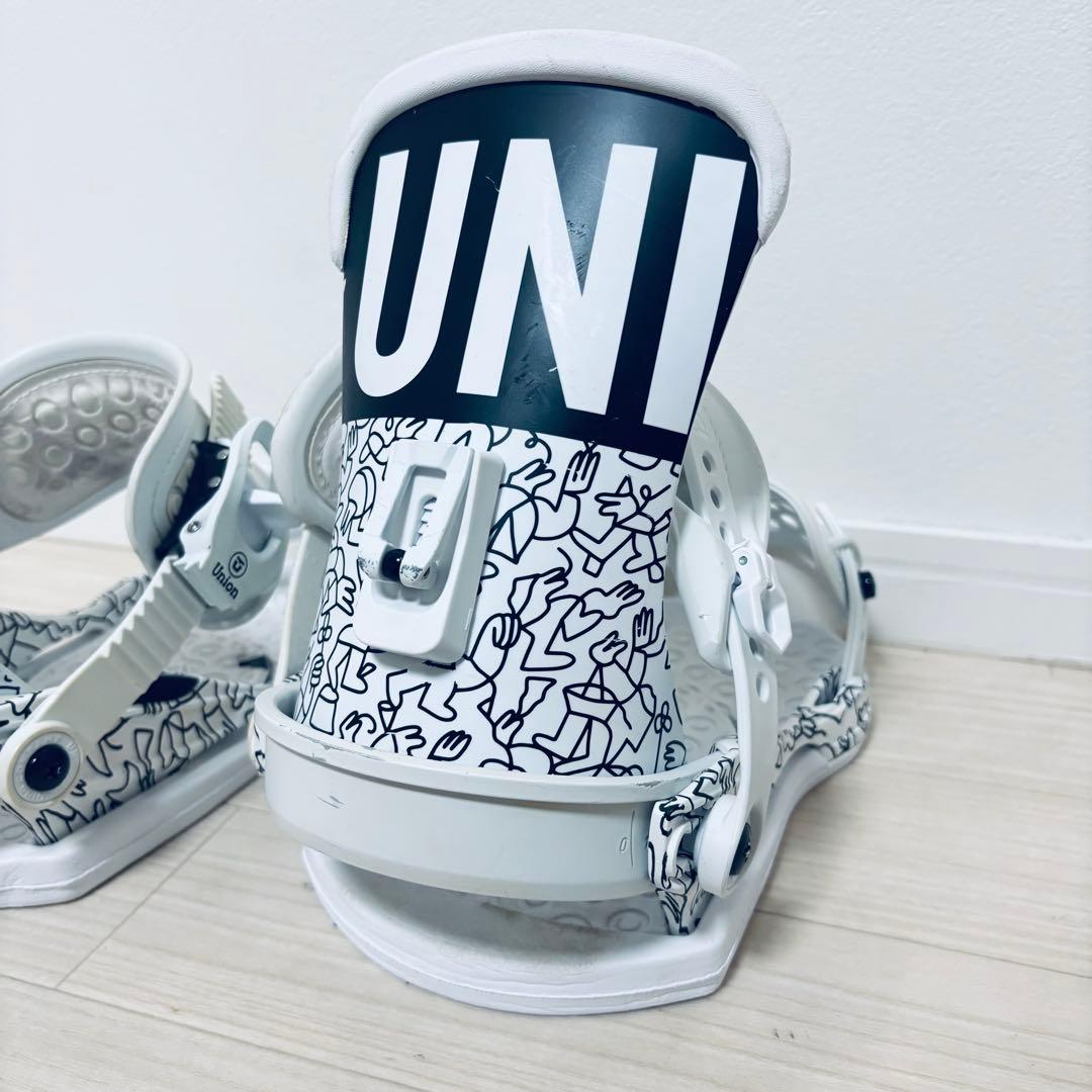 UNION MILAN サイズM スノーボードビンディング ホワイト　レディース