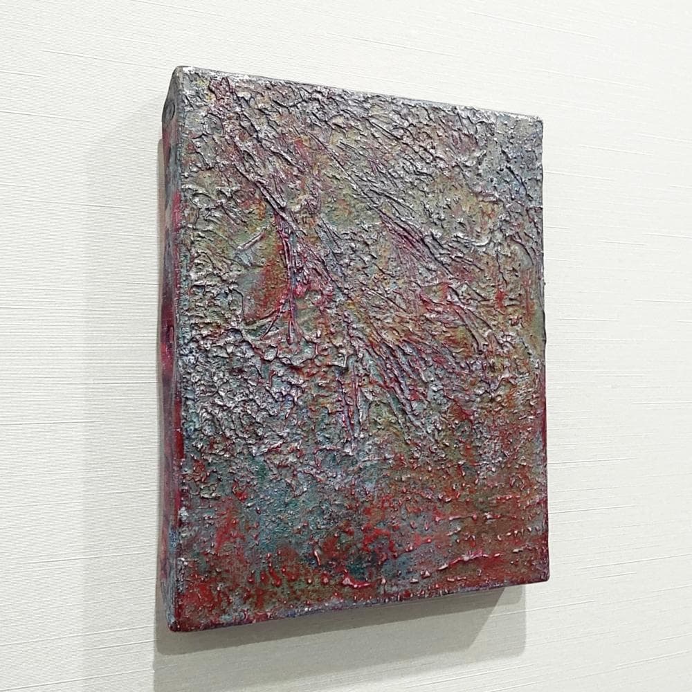 内野隆文　抽象画　絵画　F0号　アート作品　現代美術　キャンバス　真作