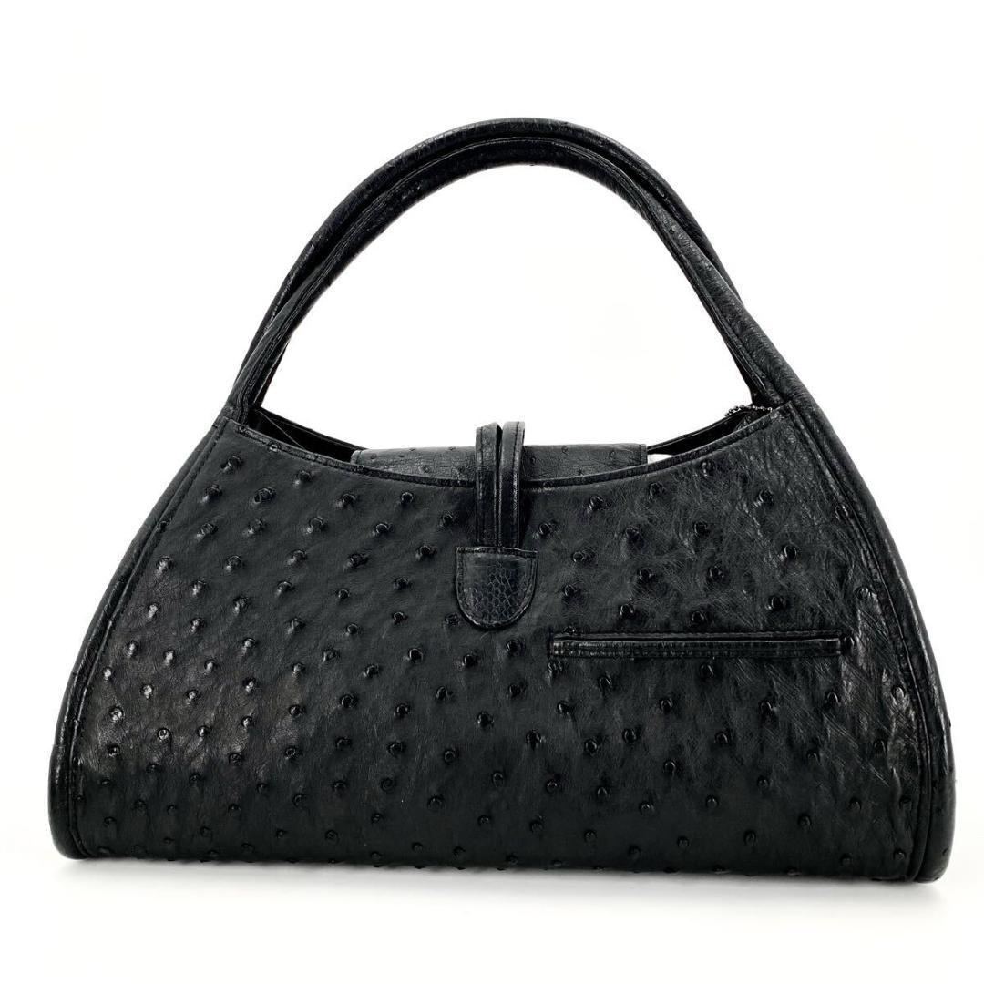 kuni YOKOHAMA オーストリッチ 2way ハンドバッグ JRA認定