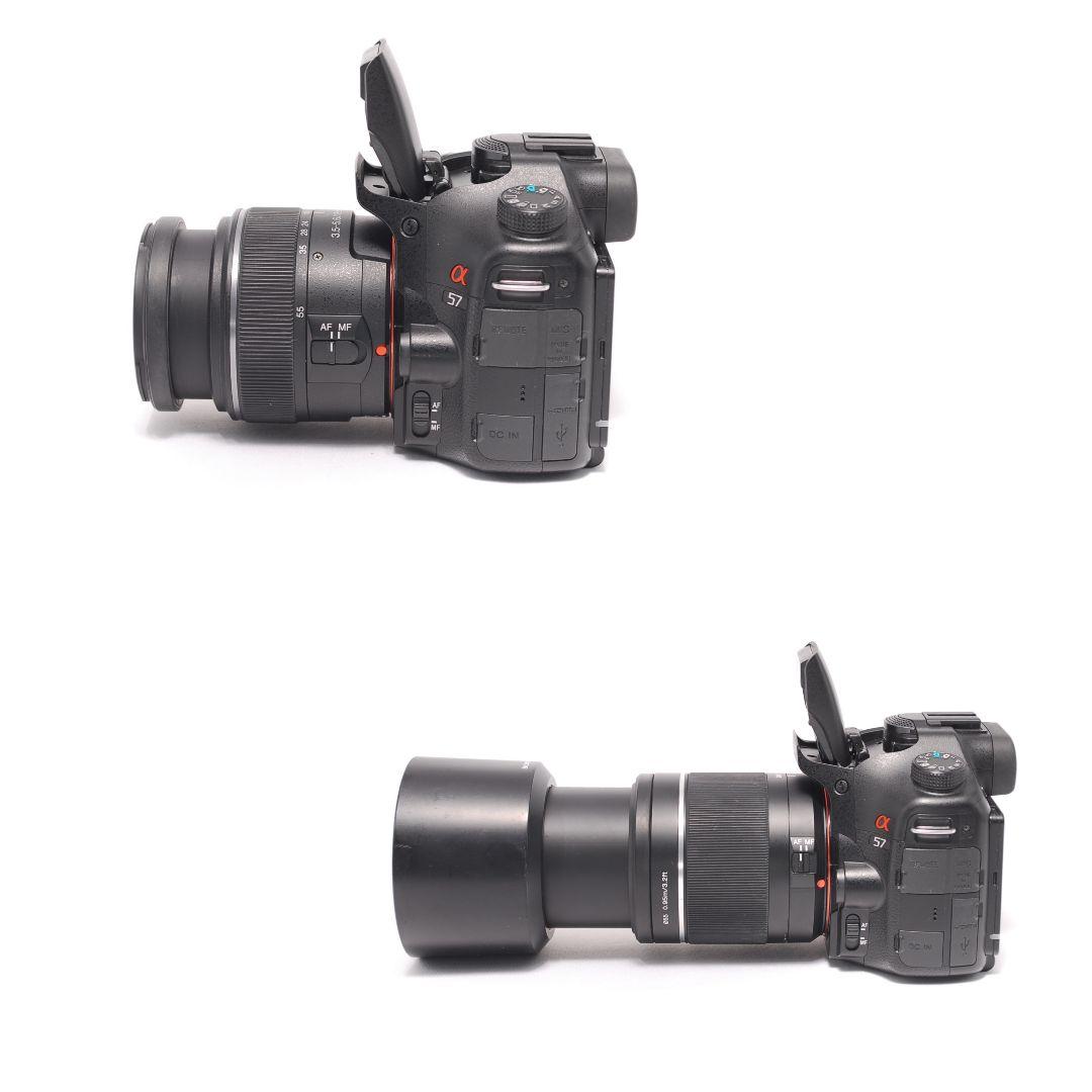 ❤即購入1000円OFF❤ SONY α57 望遠レンズ ダブルズームキット