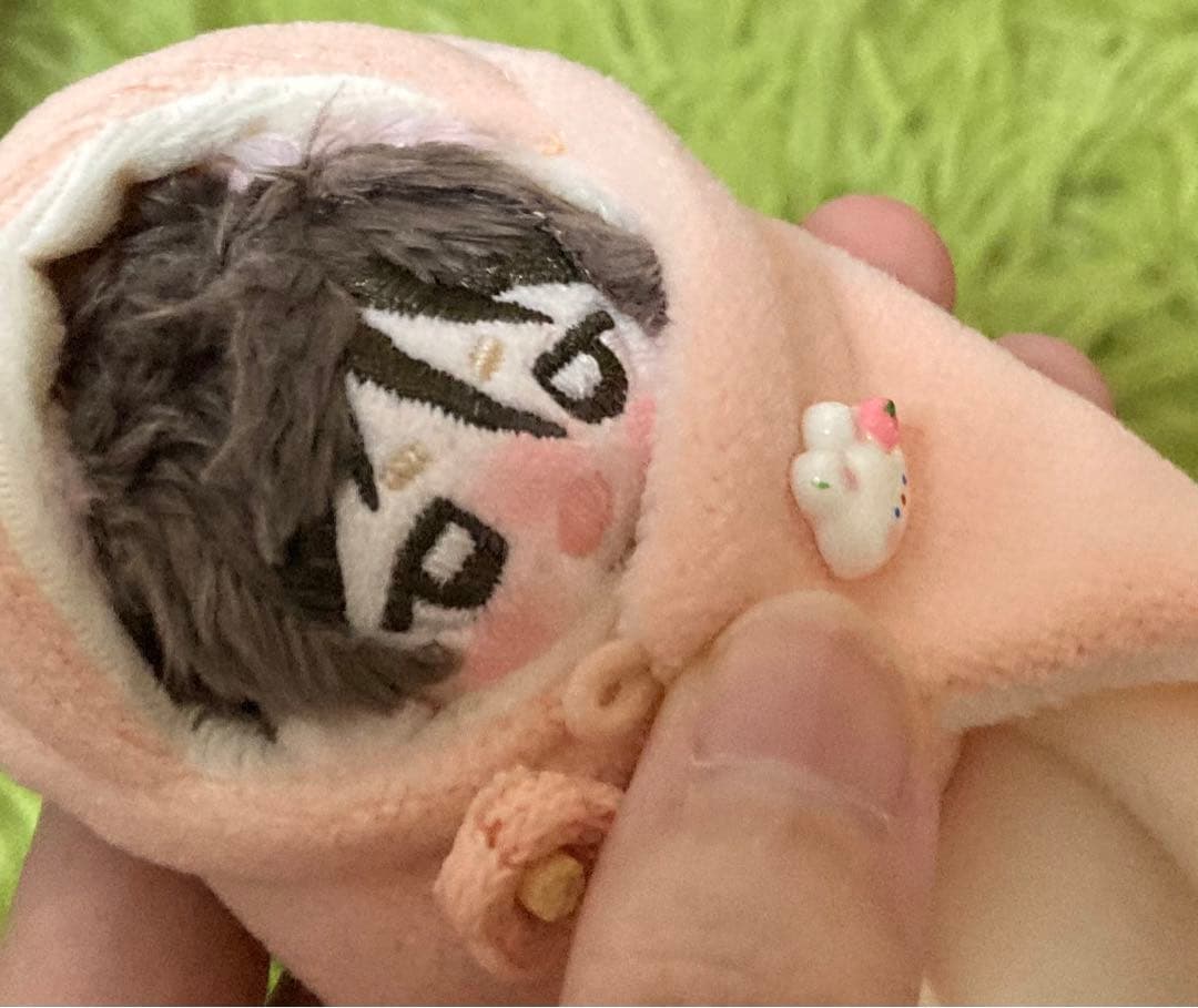 自作ぬいぐるみ・口を大きく開けた男の子