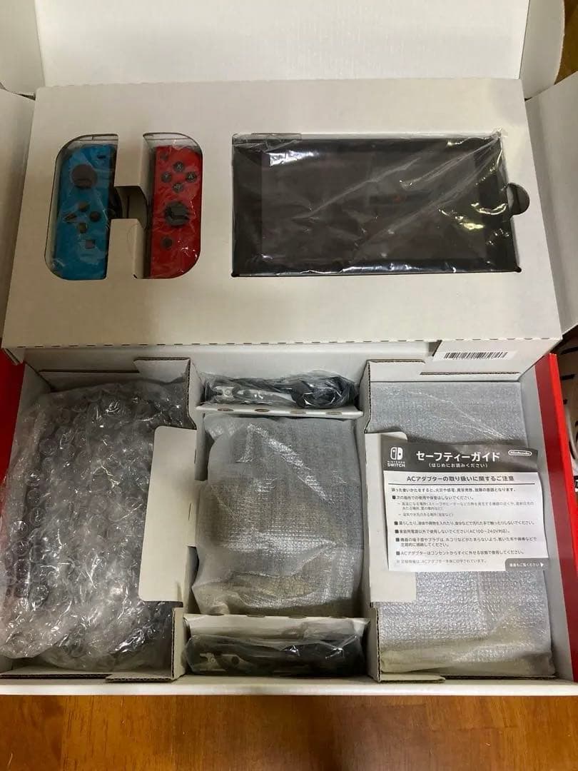 Nintendo Switch ニンテンドースイッチ　　赤青+グリーンピンク付き