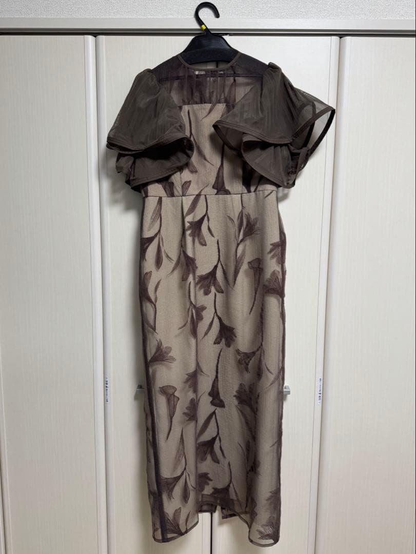 niana ニアナ フラワー オーガンジー ドレス M-Short 結婚式