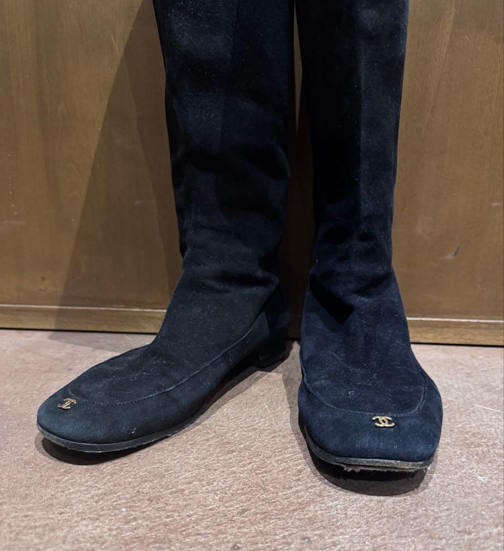 CHANEL ロングブーツ ブラック 37