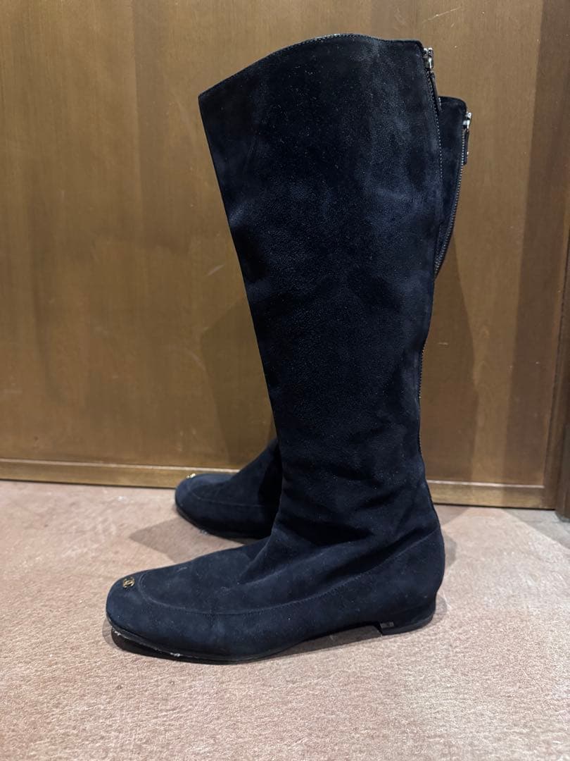 CHANEL ロングブーツ ブラック 37