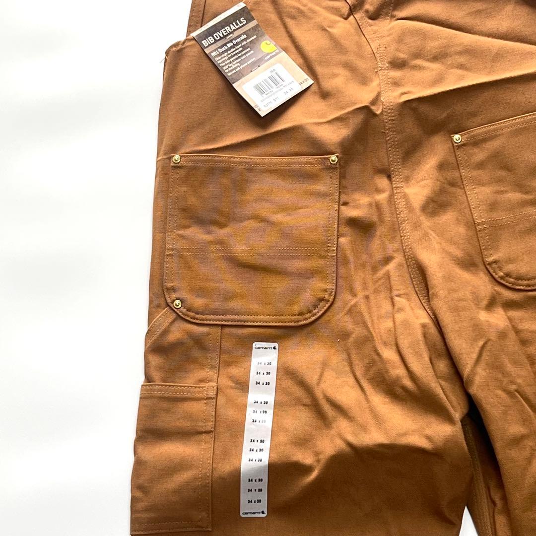 【札付き未使用品】カーハート　ダックビブオーバーオール　アメリカ製　34×30