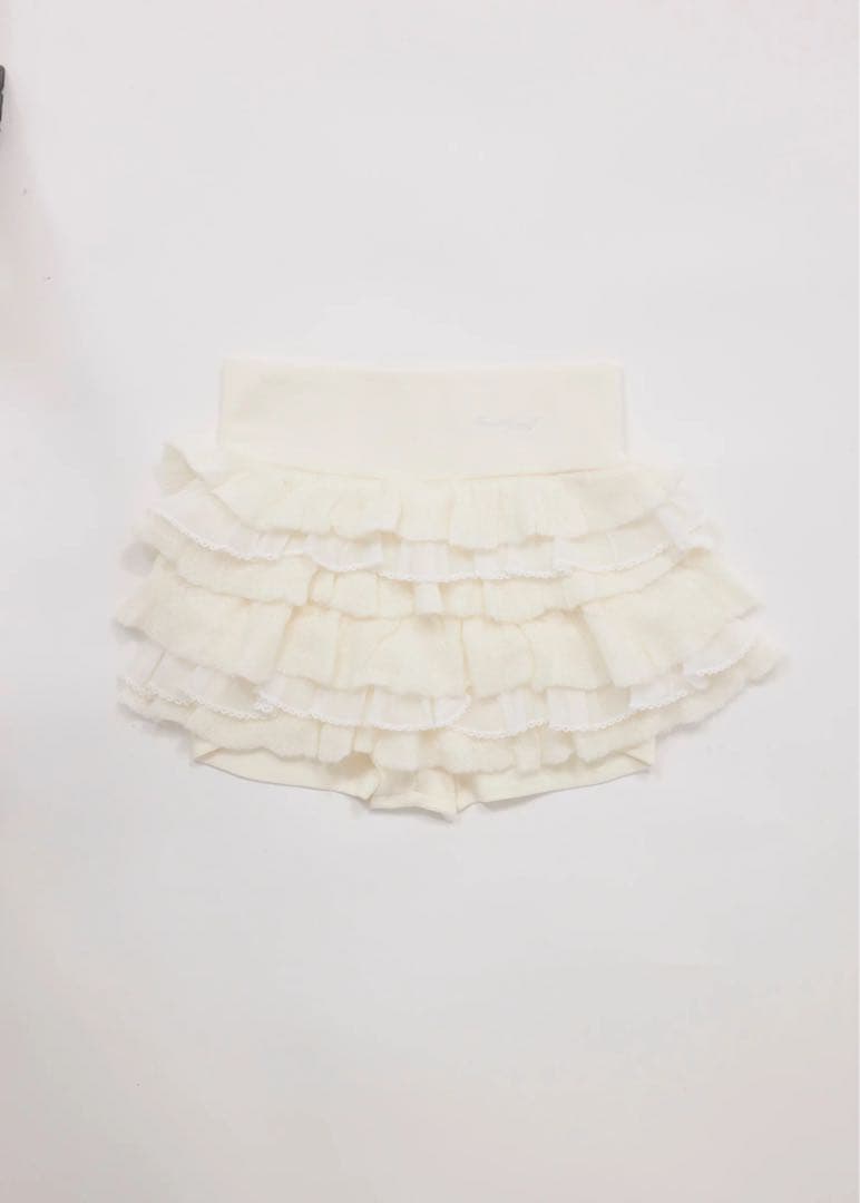 【treatürself】frill mini knit skirt