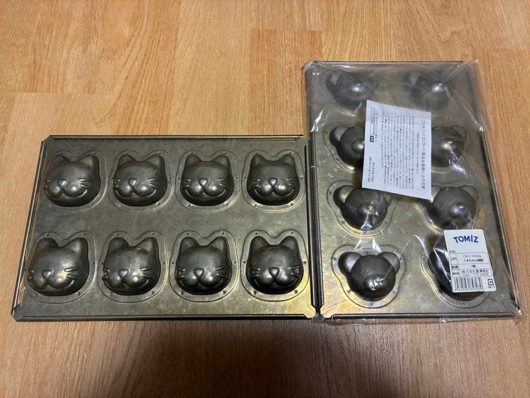 お買い得！CHIYODA型　焼き型 2個セット(ネコ&クマ)