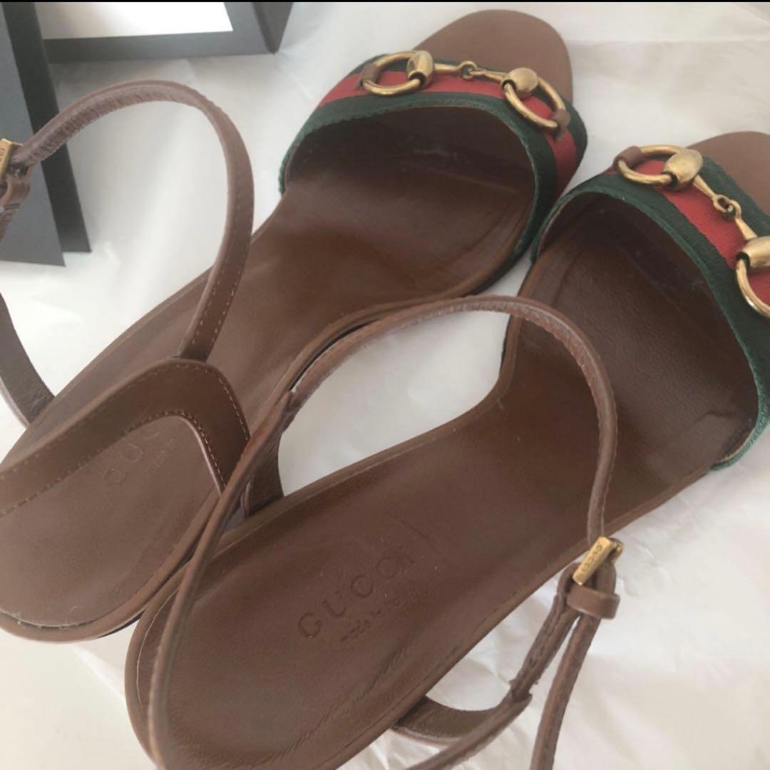 GUCCI グリーン・レッド サンダル