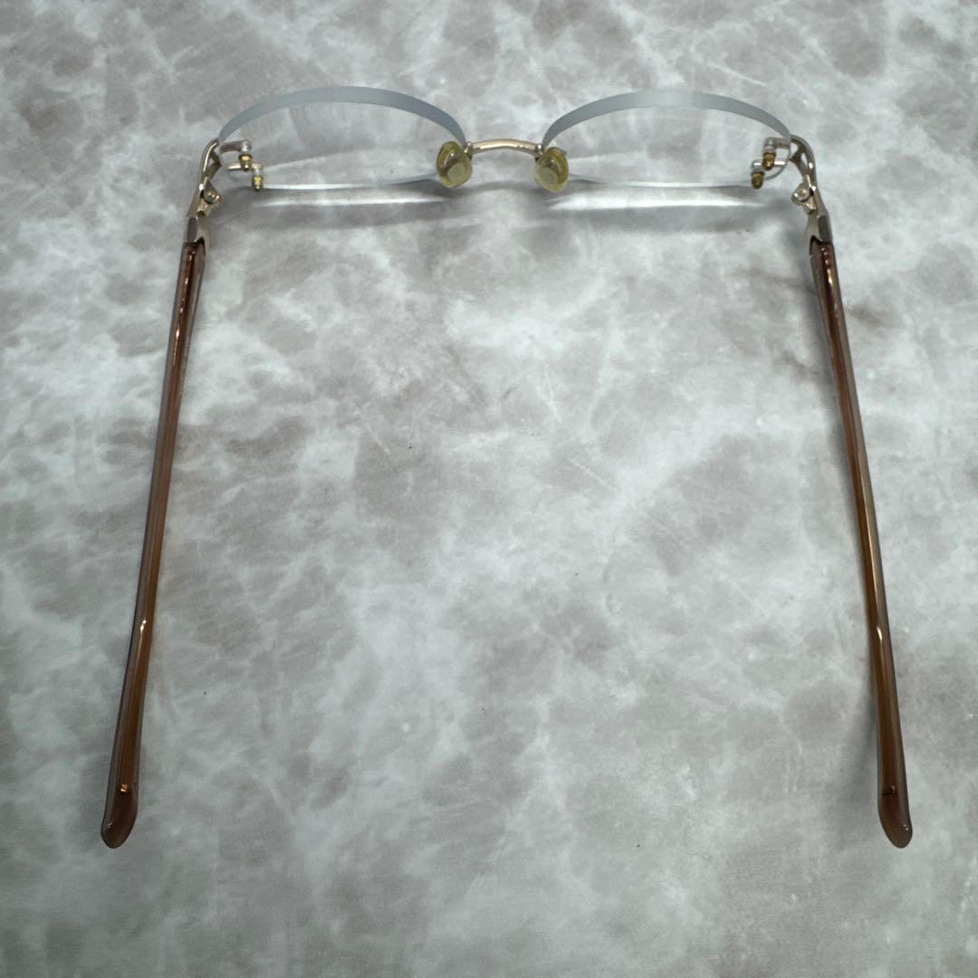 YVES SAINT LAURENT サンローラン リムレスメガネ 度付き眼鏡