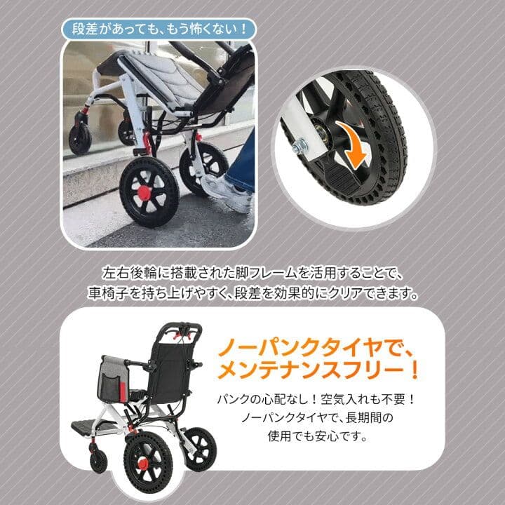 【最終値下げ・説明文必読】簡易車椅子　新品未使用