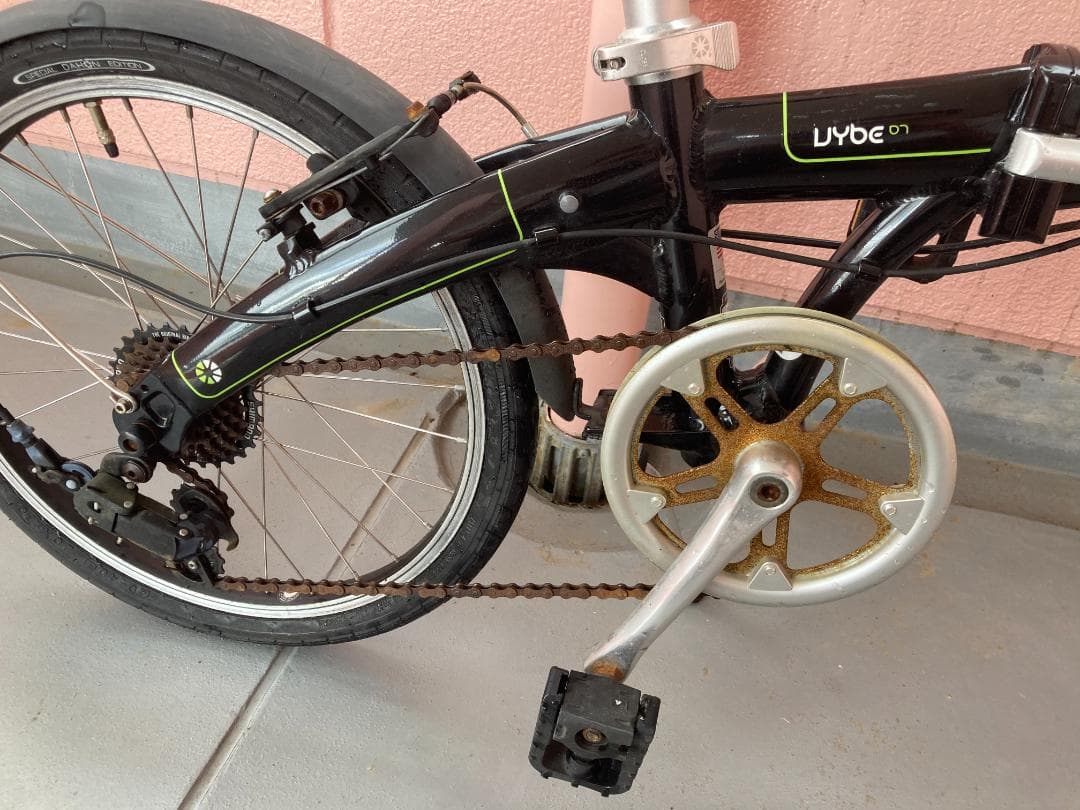 【訳あり】DAHON「Vybe D7-2017モデル」黒　折りたたみ自転車