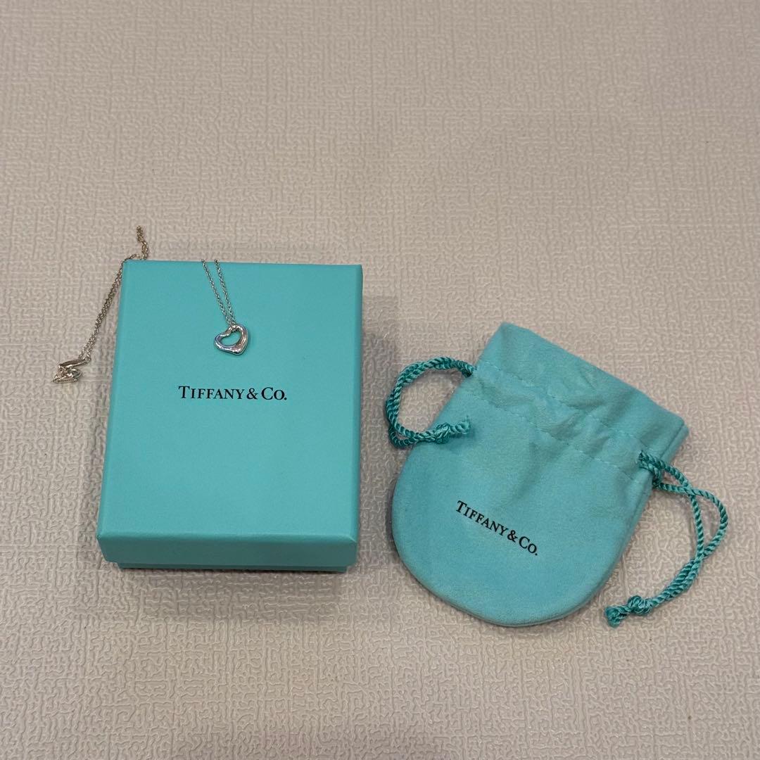 Tiffany & Co. オープンハート ネックレス 11mm AG925