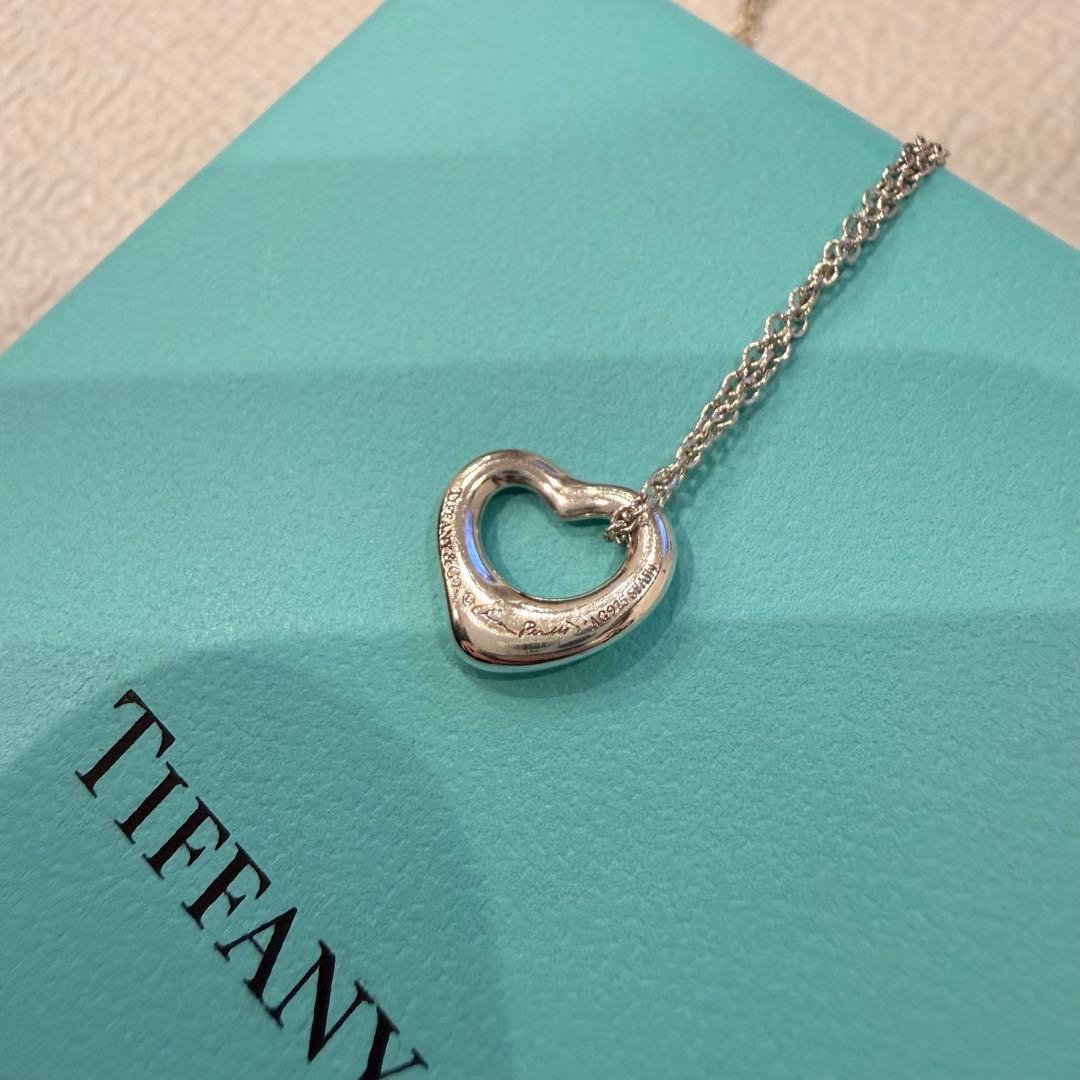 Tiffany & Co. オープンハート ネックレス 11mm AG925