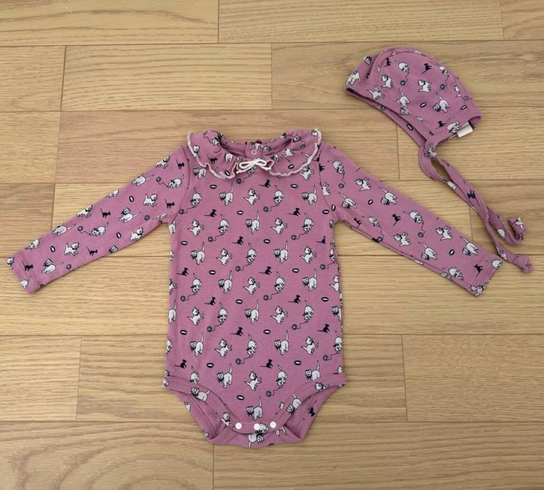 ロンパース・カバーオール Misha&Puff Antique Rose Cat & Mouse