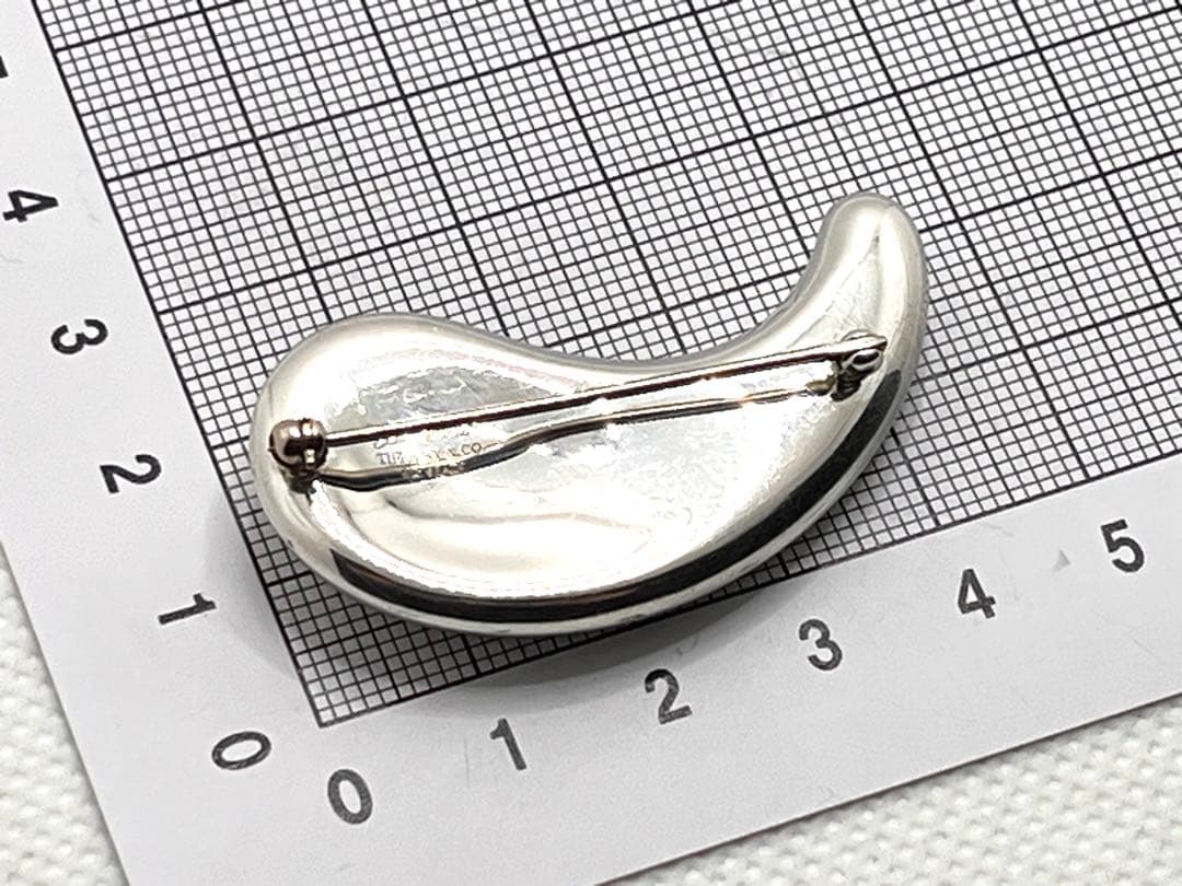 c380 希少　美品　ティファニー　ラージ　ティアドロップ　ブローチ　925