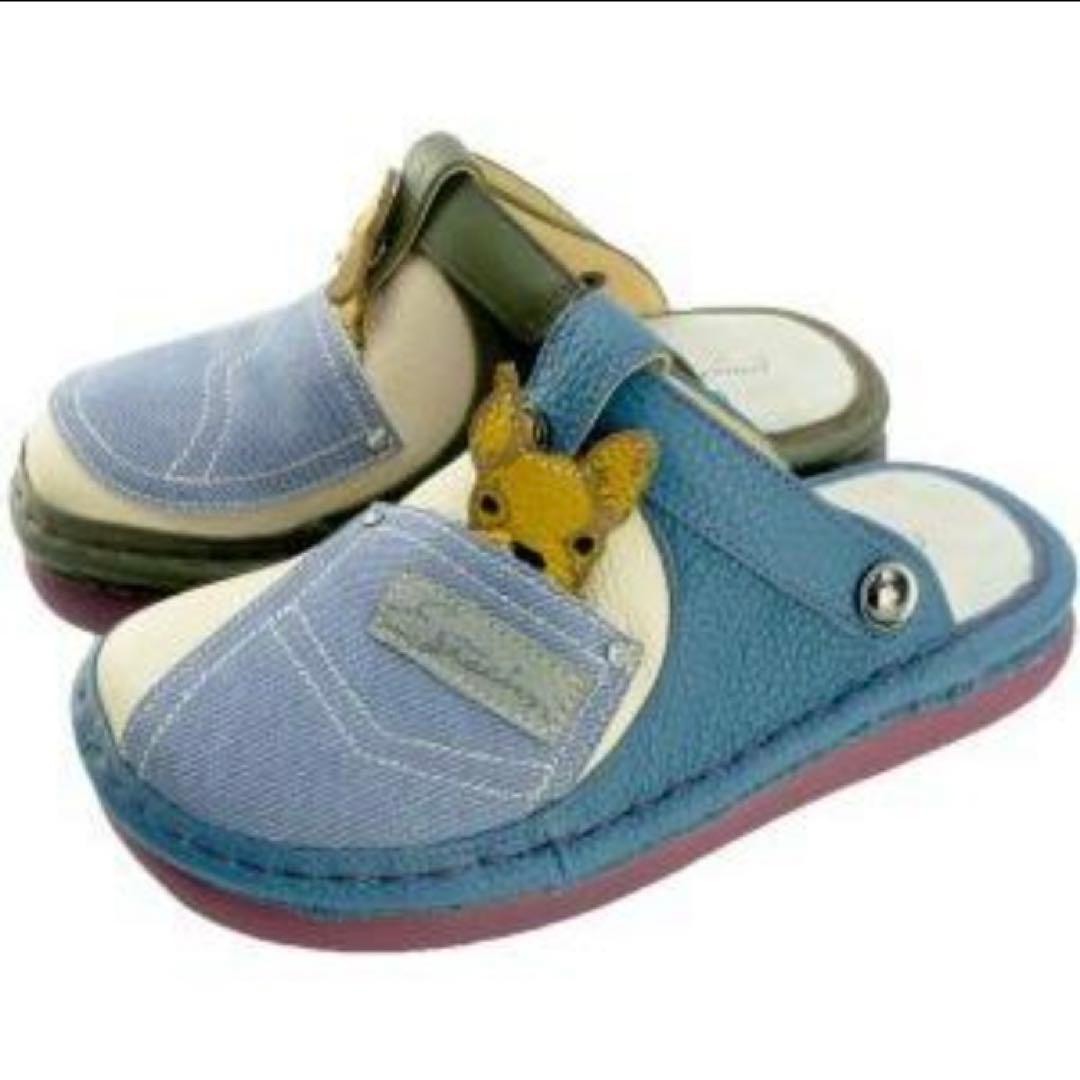 エスタシオン　可愛いサボ　Mサイズ ○ブルー×カーキー色