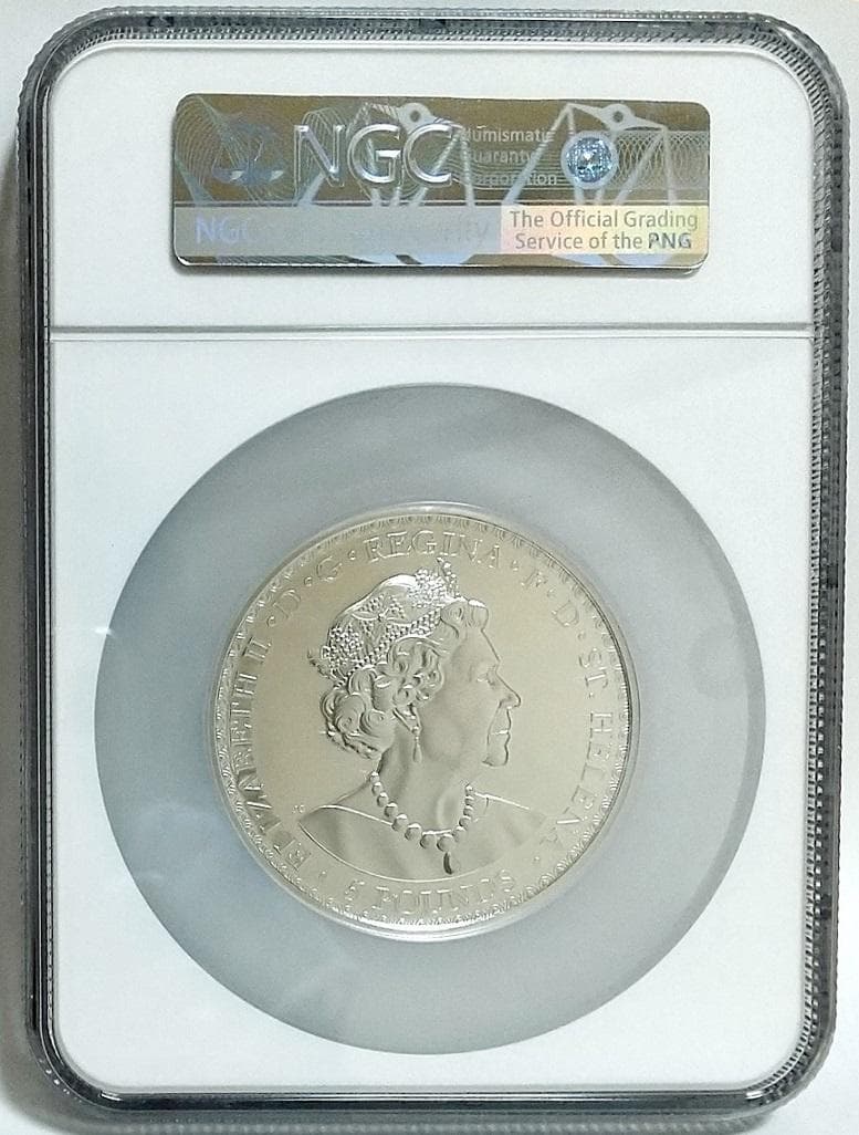 2021年 セントヘレナ ウナとライオン 5オンス銀貨 NGC PF69UCFR