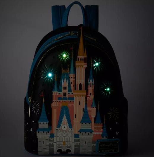 Loungefly WDW シンデレラ城 光る ラウンジフライ ミニリュック