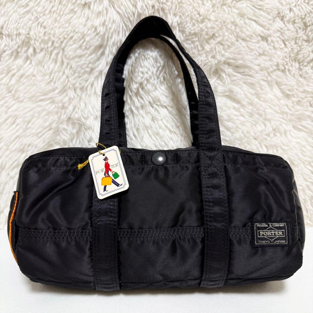 タグ付 ポーター タンカー ミニボストン S ブラック ダッフルバッグ 廃盤