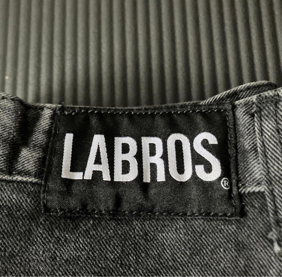 完売品LABROS グレー ワイドフィットデニム確実正規品