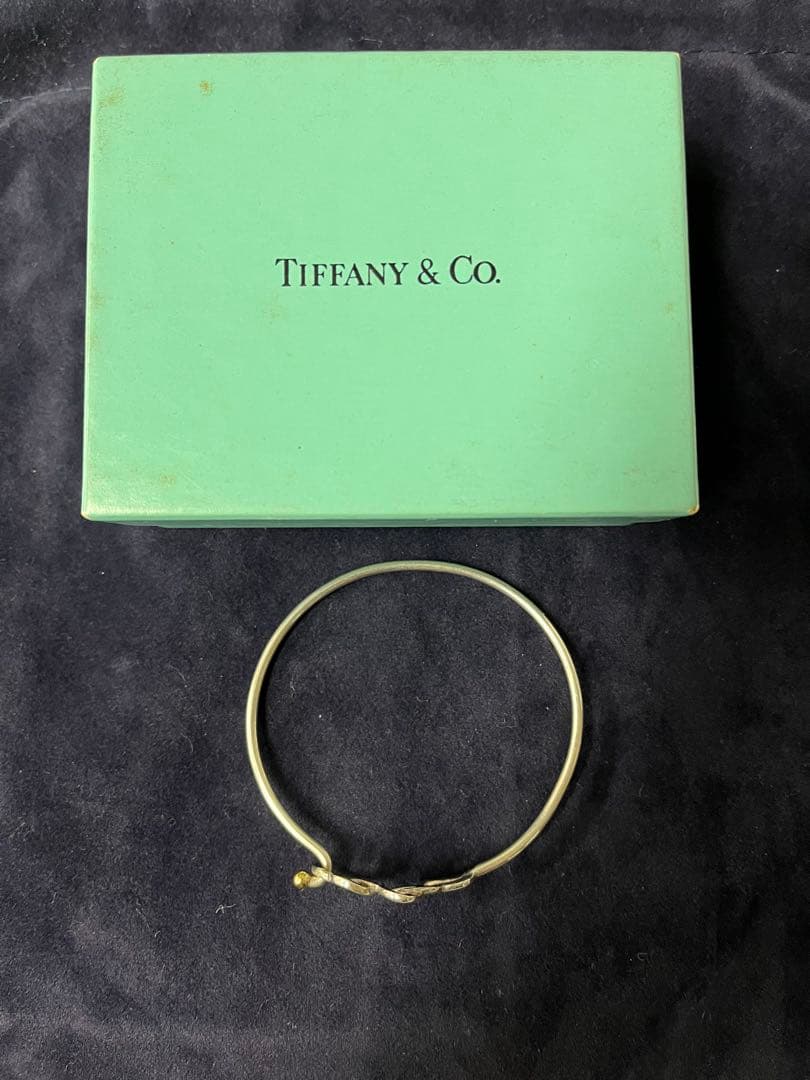 Tiffany ヴィンテージ トリプルハート バングル 18K SV925
