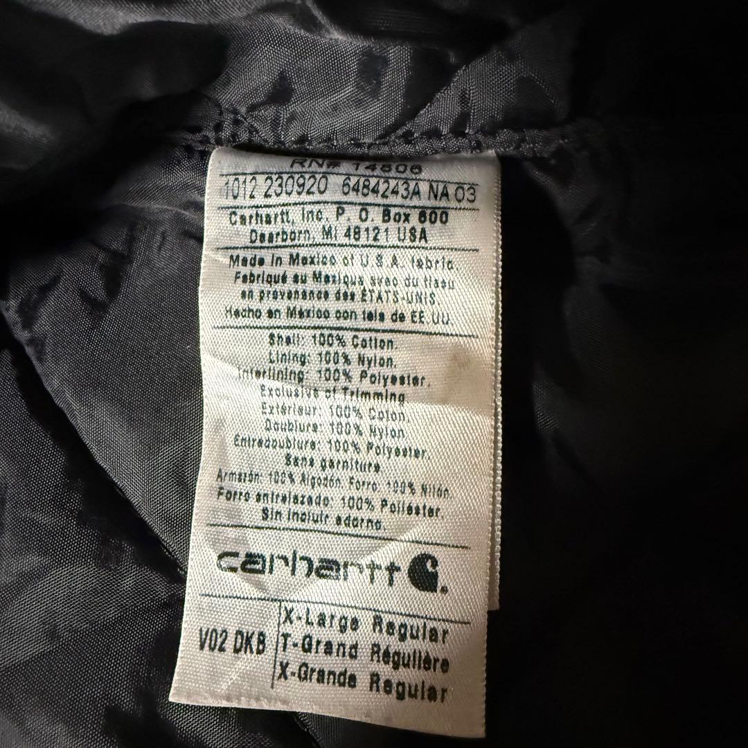 Carhartt カーハートダックベスト XL ブラウン 企業刺繍 フェード