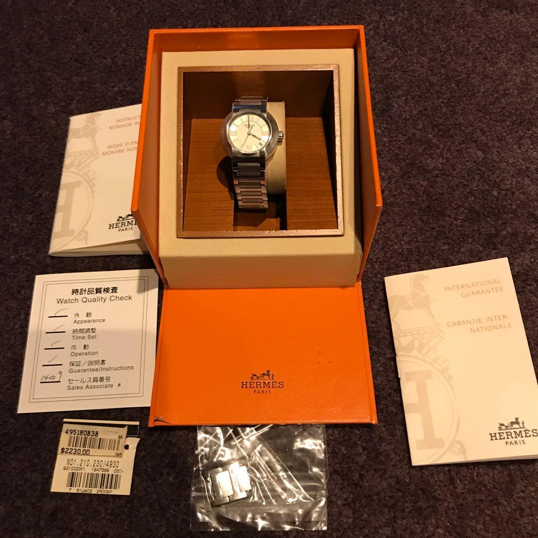 エルメス時計　ノマード　レディース　不動品