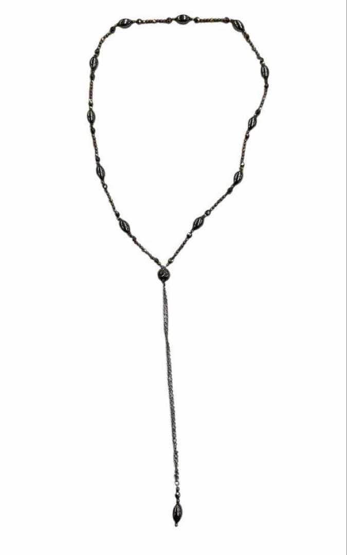 スーパーゲルマ・チタンネックレス　K18含む　デザイン　ユニオンマテリアル