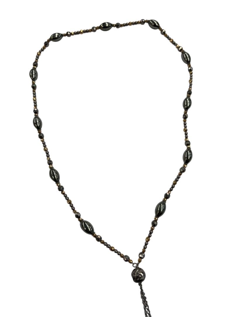 スーパーゲルマ・チタンネックレス　K18含む　デザイン　ユニオンマテリアル