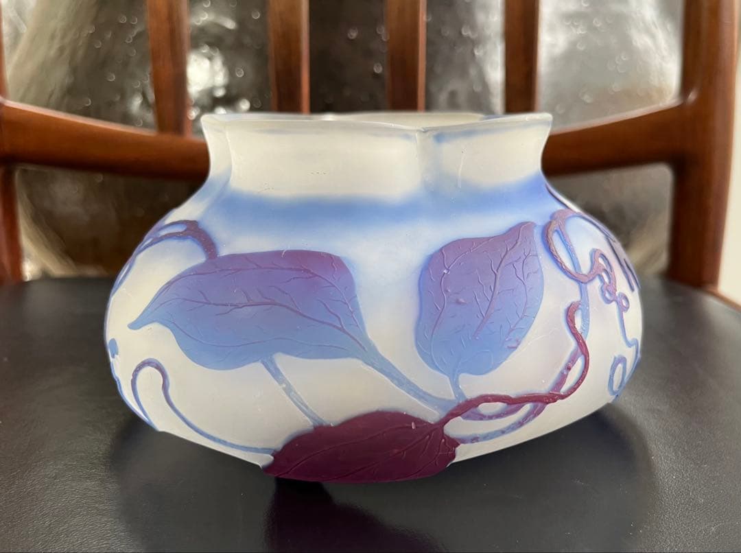 エミール、ガレ花瓶　本物保証