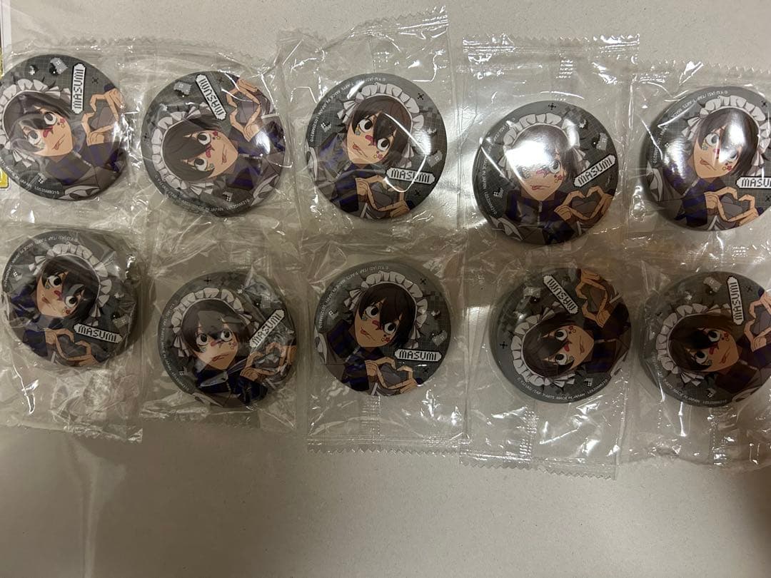 桃源暗鬼 ジャージメイド 缶バッジ 淀川真澄 ガチャガチャ セット