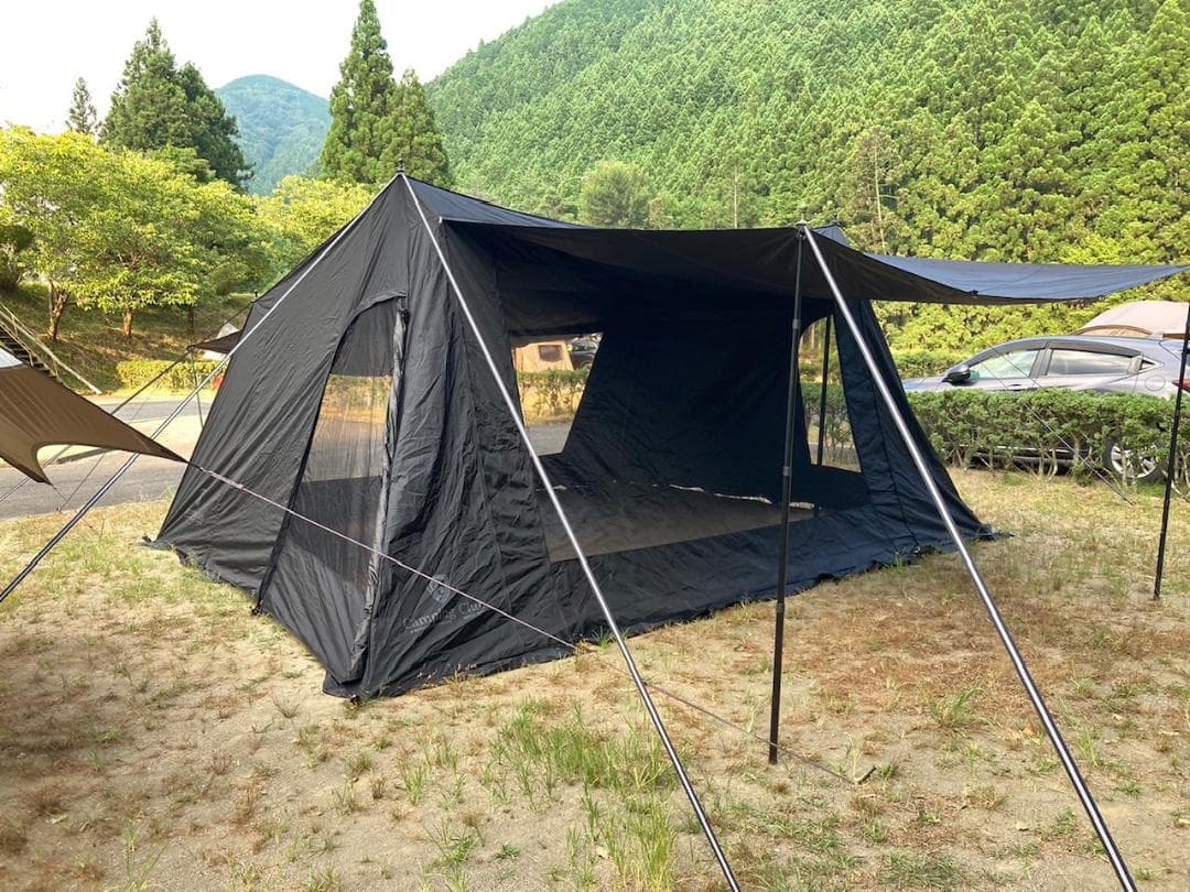 ☆値下げ☆キャンピングクラブクリードⅡブラックグランドシート付き