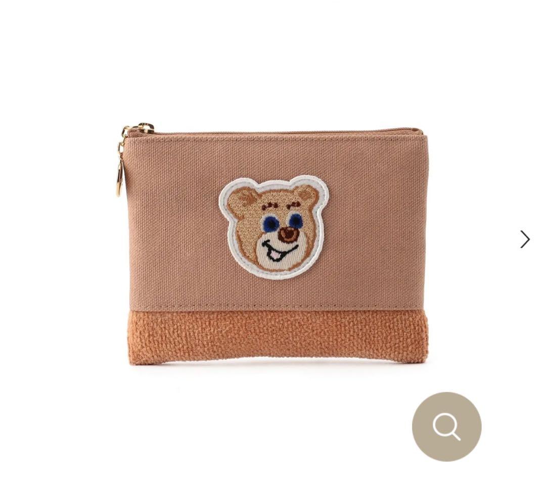 FEILER ポムポムプリン　テディ　ハンカチ&ポーチ