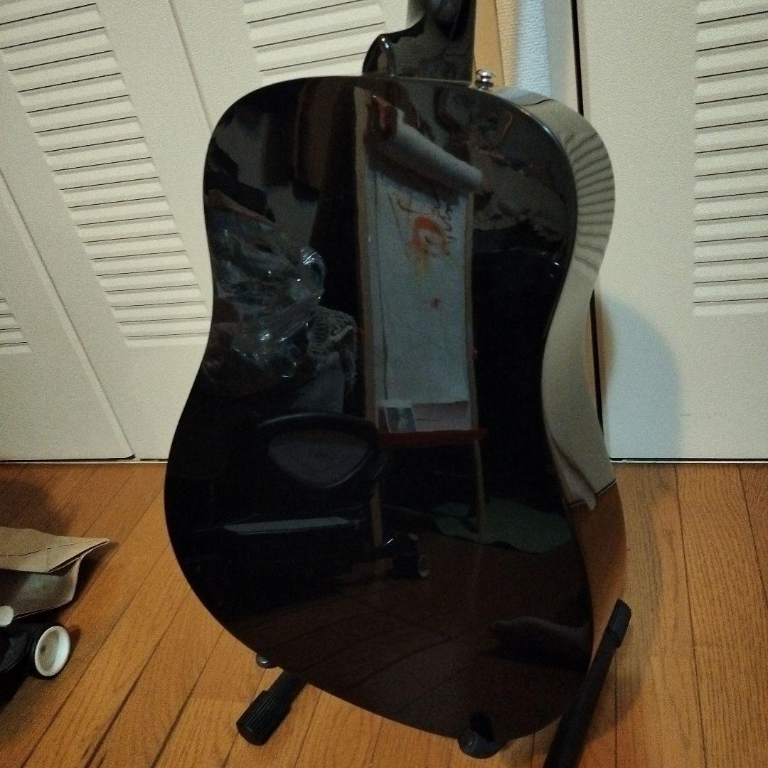 Fender CD-60S Black アコースティックギター スタンド付き