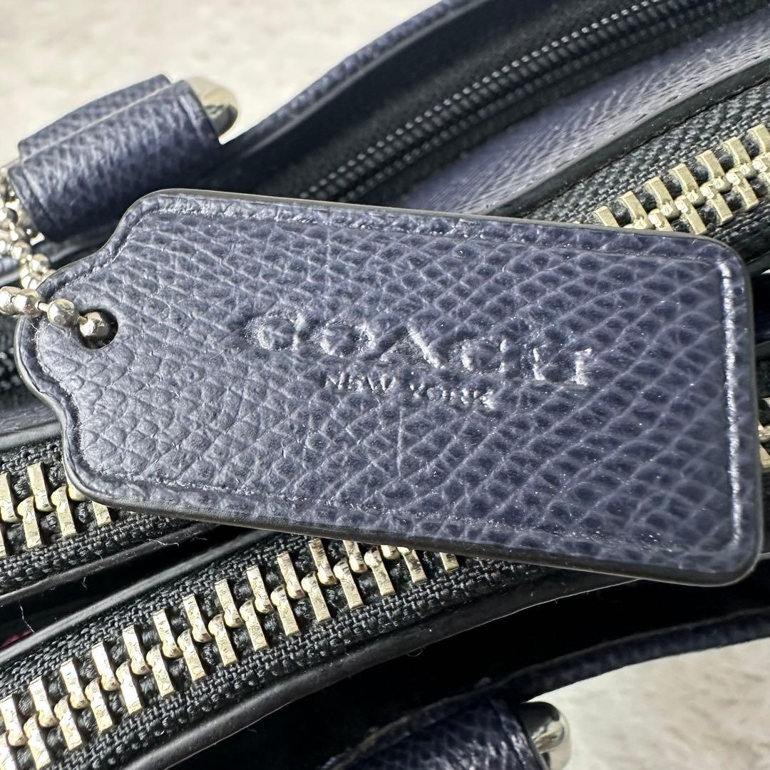 極美品 コーチ ビジネスバッグ メトロポリタン 2way A4PC PVCレザー