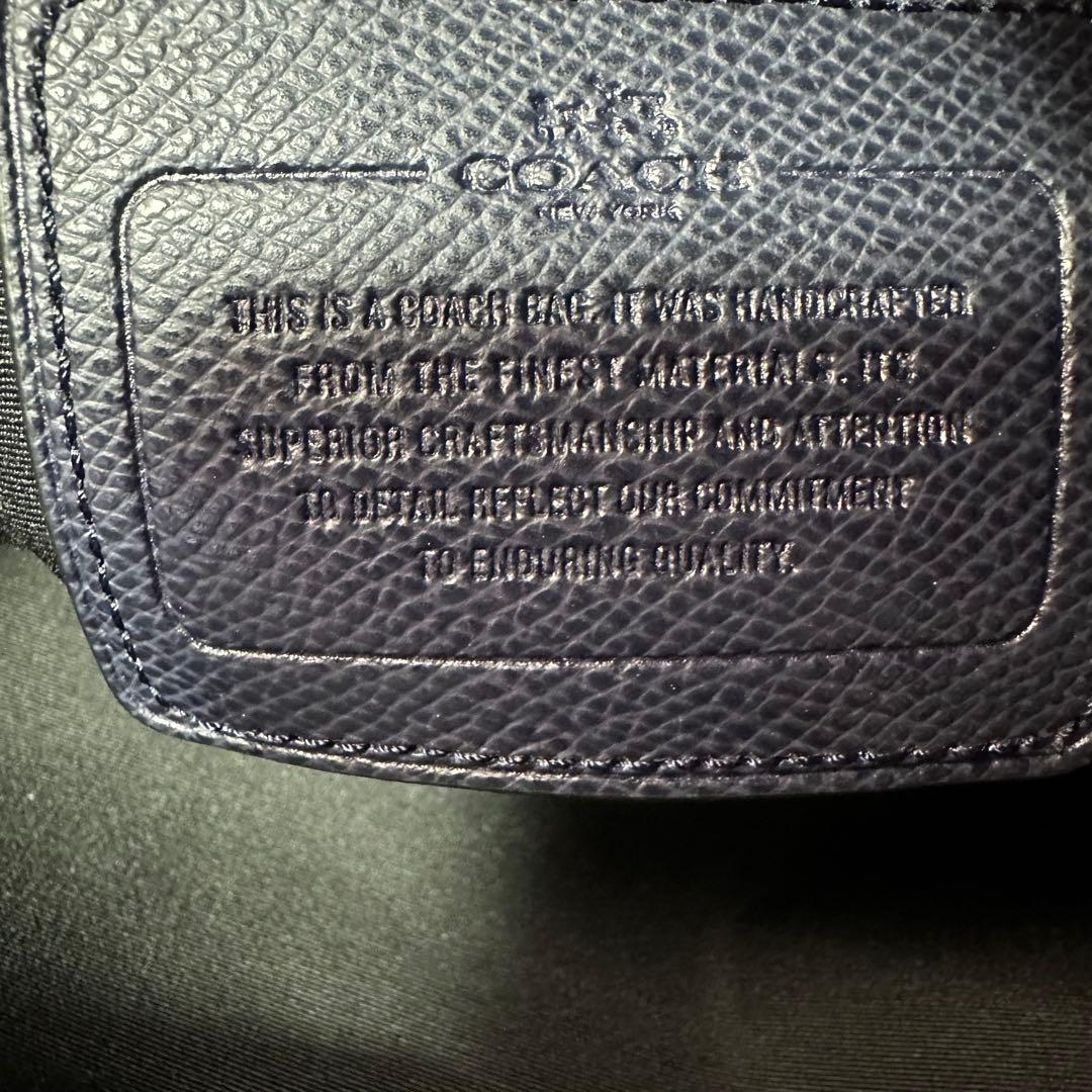 極美品 コーチ ビジネスバッグ メトロポリタン 2way A4PC PVCレザー