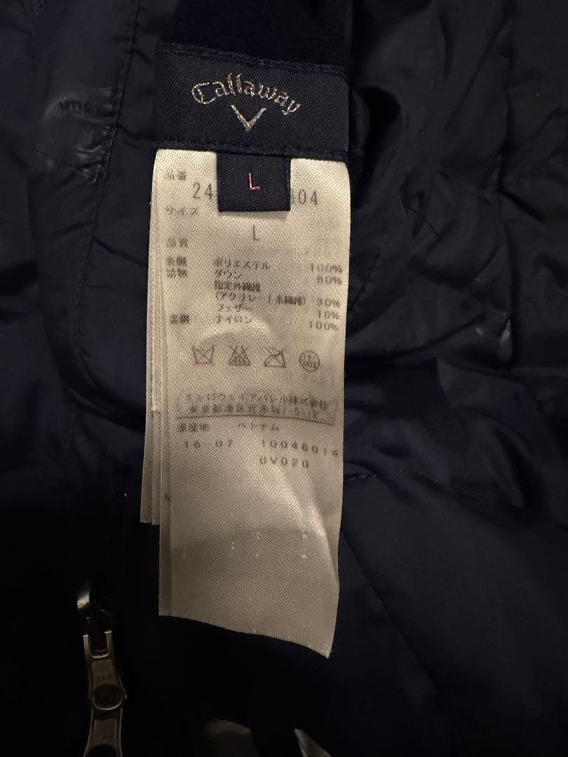 美品⭐︎callawayネイビー ダウンブルゾン　レディース　ゴルフ⭐︎防風、撥水